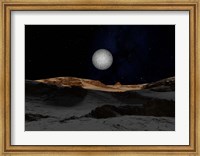 Pluto with Charon in the Sky Fine Art Print