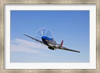A P-51D Mustang in Flight Fine Art Print