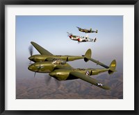 Three Lockheed P-38 Lightnings Fine Art Print