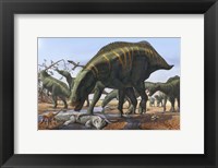 Shantungosaurus Dinosaurs Fine Art Print