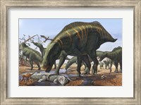 Shantungosaurus Dinosaurs Fine Art Print