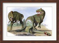 Two Cryolophosaurus Ellioti Fine Art Print
