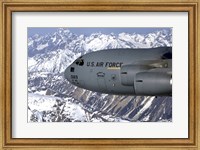 The Spirit of Denali flies over the Alaska Range Fine Art Print
