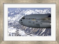 The Spirit of Denali flies over the Alaska Range Fine Art Print