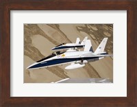 Two Dryden F/A-18s Fine Art Print