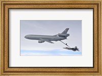 KC-10 Extender and F-22 Raptor Fine Art Print