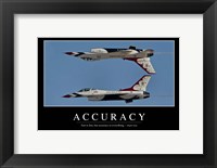 Accuracy: Inspirational Quote and Motivational Poster Fine Art Print