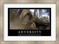 Adversity: Inspirational Quote and Motivational Poster Fine Art Print