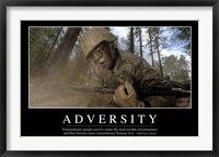 Adversity: Inspirational Quote and Motivational Poster Fine Art Print