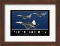 Air Superiority: Inspirational Quote and Motivational Poster Fine Art Print