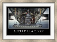 Anticipation: Inspirational Quote and Motivational Poster Fine Art Print