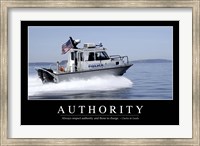 Authority: Inspirational Quote and Motivational Poster Fine Art Print