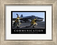 Communication: Inspirational Quote and Motivational Poster Fine Art Print
