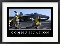 Communication: Inspirational Quote and Motivational Poster Fine Art Print