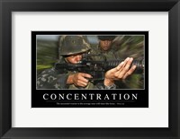 Concentration: Inspirational Quote and Motivational Poster Fine Art Print