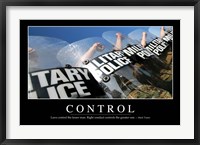 Control: Inspirational Quote and Motivational Poster Fine Art Print