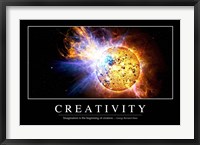 Creativity: Inspirational Quote and Motivational Poster Fine Art Print