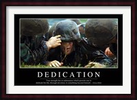 Dedication: Inspirational Quote and Motivational Poster Fine Art Print