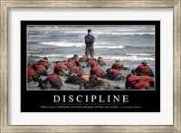Discipline: Inspirational Quote and Motivational Poster Fine Art Print