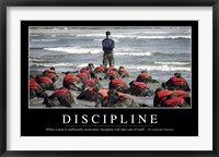 Discipline: Inspirational Quote and Motivational Poster Fine Art Print
