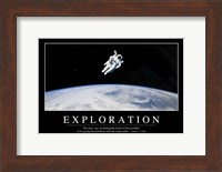 Exploration: Inspirational Quote and Motivational Poster Fine Art Print