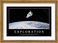 Exploration: Inspirational Quote and Motivational Poster Fine Art Print