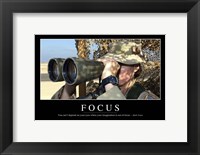 Focus: Inspirational Quote and Motivational Poster Fine Art Print