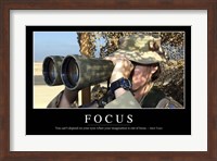 Focus: Inspirational Quote and Motivational Poster Fine Art Print