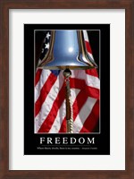 Freedom: Inspirational Quote and Motivational Poster Fine Art Print