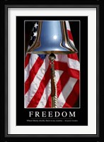Freedom: Inspirational Quote and Motivational Poster Fine Art Print