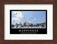Happiness: Inspirational Quote and Motivational Poster Fine Art Print