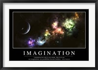 Imagination: Inspirational Quote and Motivational Poster Fine Art Print