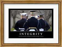 Integrity: Inspirational Quote and Motivational Poster Fine Art Print
