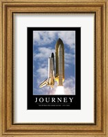 Journey: Inspirational Quote and Motivational Poster Fine Art Print