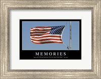 Memories: Inspirational Quote and Motivational Poster Fine Art Print