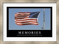 Memories: Inspirational Quote and Motivational Poster Fine Art Print