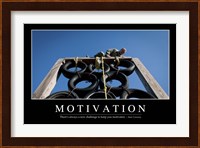 Motivation: Inspirational Quote and Motivational Poster Fine Art Print