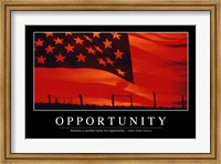 Opportunity: Inspirational Quote and Motivational Poster Fine Art Print