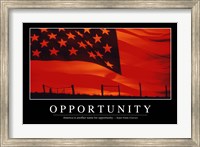 Opportunity: Inspirational Quote and Motivational Poster Fine Art Print