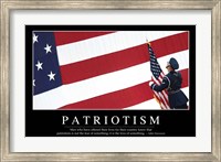Patriotism: Inspirational Quote and Motivational Poster Fine Art Print