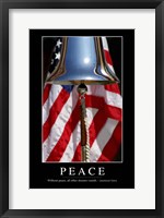 Peace: Inspirational Quote and Motivational Poster Fine Art Print