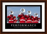 Performance: Inspirational Quote and Motivational Poster Fine Art Print