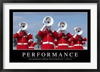 Performance: Inspirational Quote and Motivational Poster Fine Art Print
