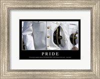 Pride: Inspirational Quote and Motivational Poster Fine Art Print