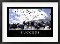 Success: Inspirational Quote and Motivational Poster Fine Art Print