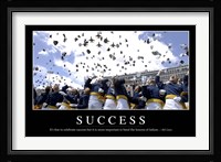 Success: Inspirational Quote and Motivational Poster Fine Art Print