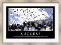 Success: Inspirational Quote and Motivational Poster Fine Art Print