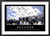 Success: Inspirational Quote and Motivational Poster Fine Art Print