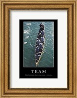 Team: Inspirational Quote and Motivational Poster Fine Art Print