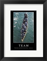 Team: Inspirational Quote and Motivational Poster Fine Art Print